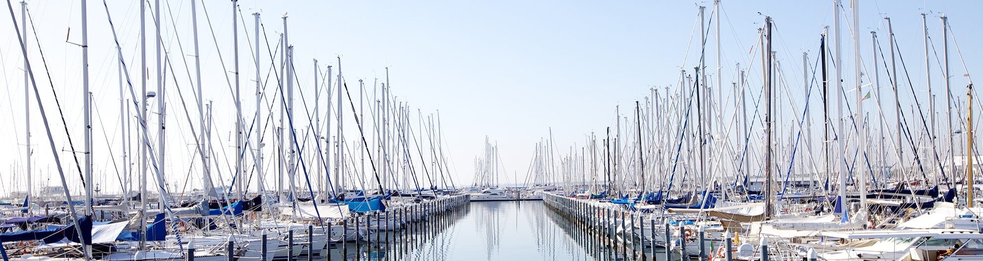 Sailboats at dock